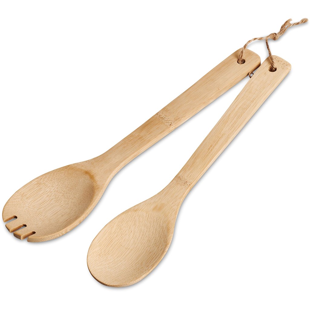 Okiyo Shinsen Bamboo Salad Servers - Image 3