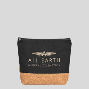 Okiyo Koruku Cork & Cotton Cosmetic Bag