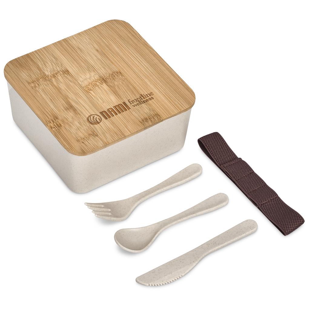 Okiyo Wani Wheat Straw & Bamboo Lunch Box - Image 2