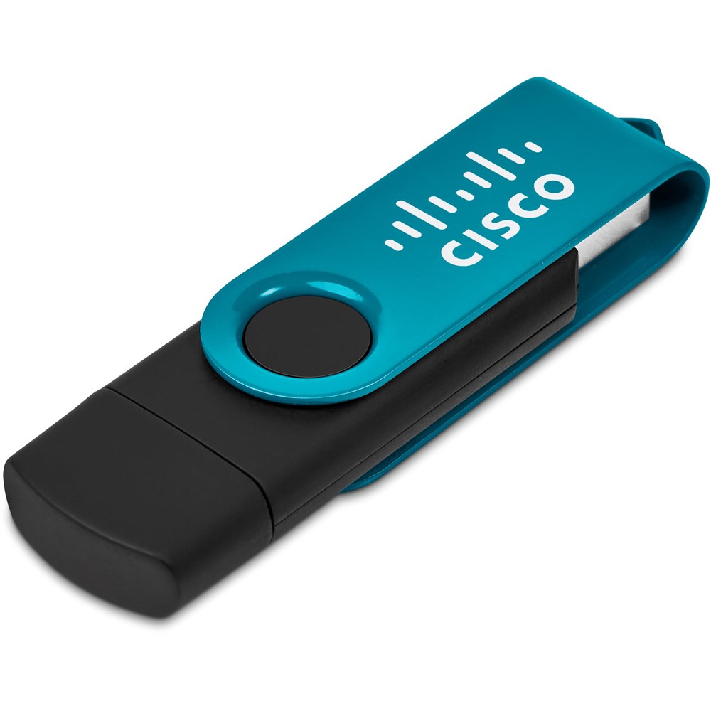 Shuffle Gyro Black Flash Drive – 8GB - Image 3