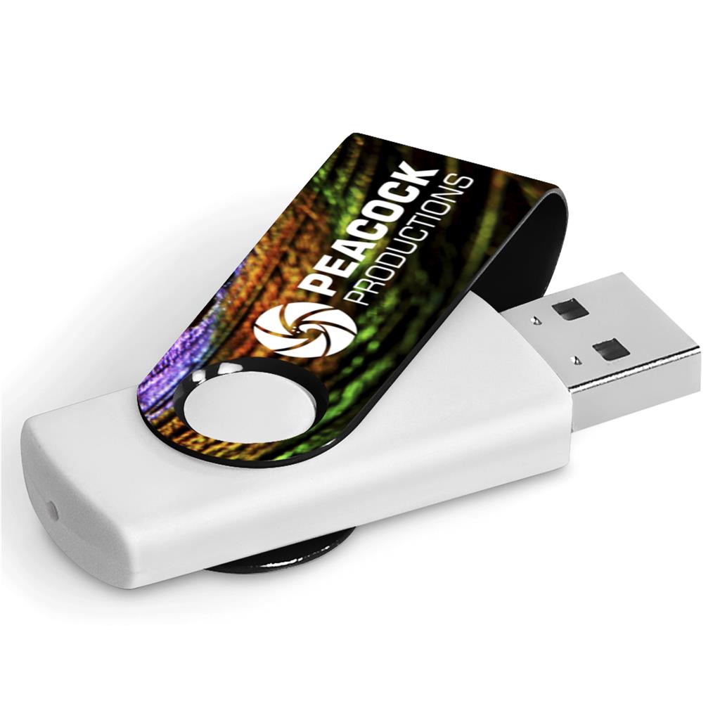 Axis Gyro White Flash Drive - 32GB - Image 15