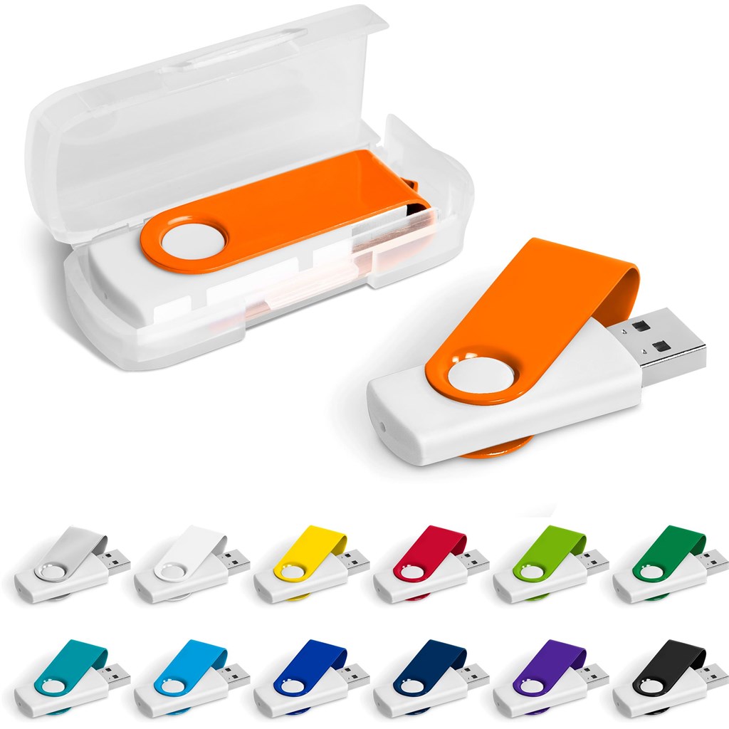 Axis Gyro White Flash Drive - 32GB - Image 9