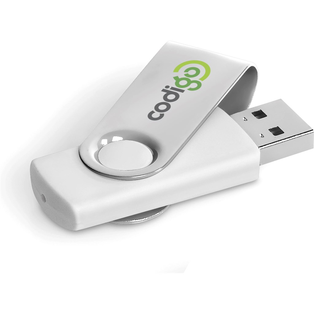 Axis Gyro White Flash Drive - 32GB - Image 5
