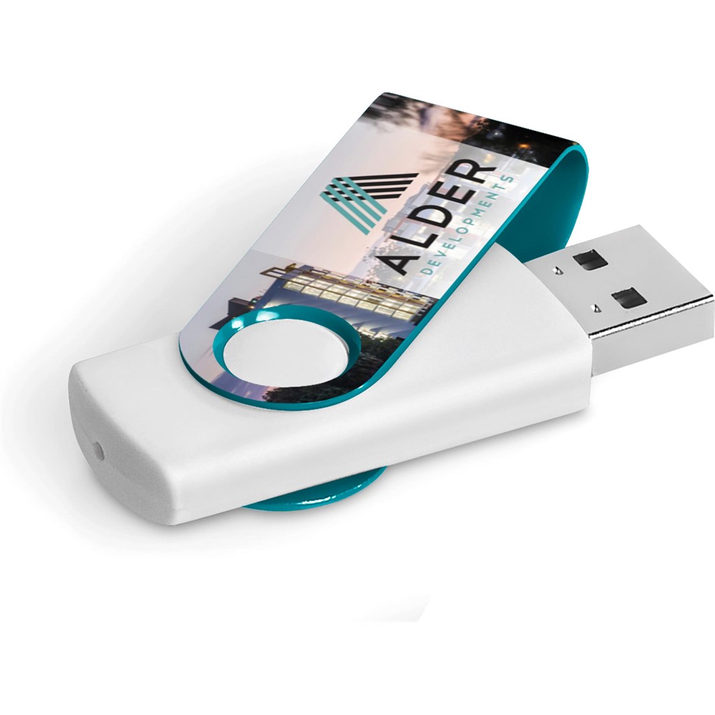 Axis Gyro White Flash Drive - 32GB - Image 3
