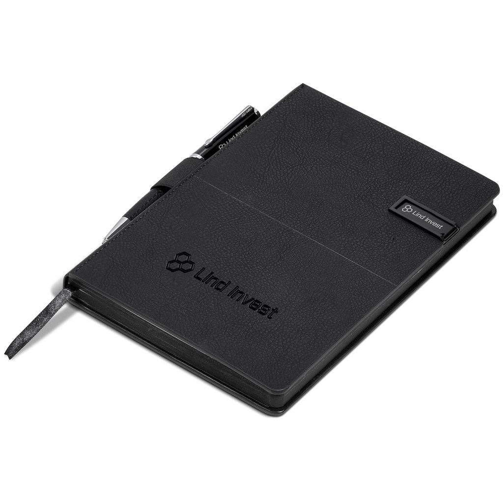 Alex Varga Corinthia Flash Drive Notebook & Pen Set - 32GB - Image 5