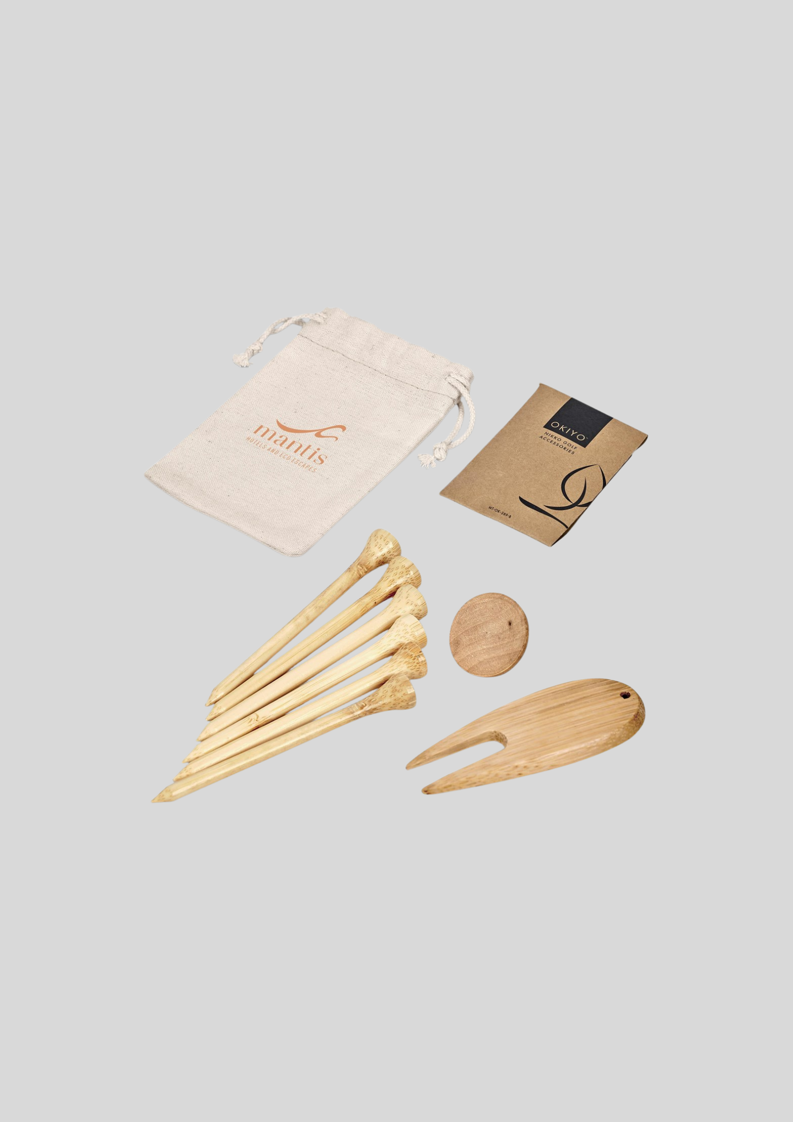 Okiyo Nikko Bamboo Golf Accessories Set