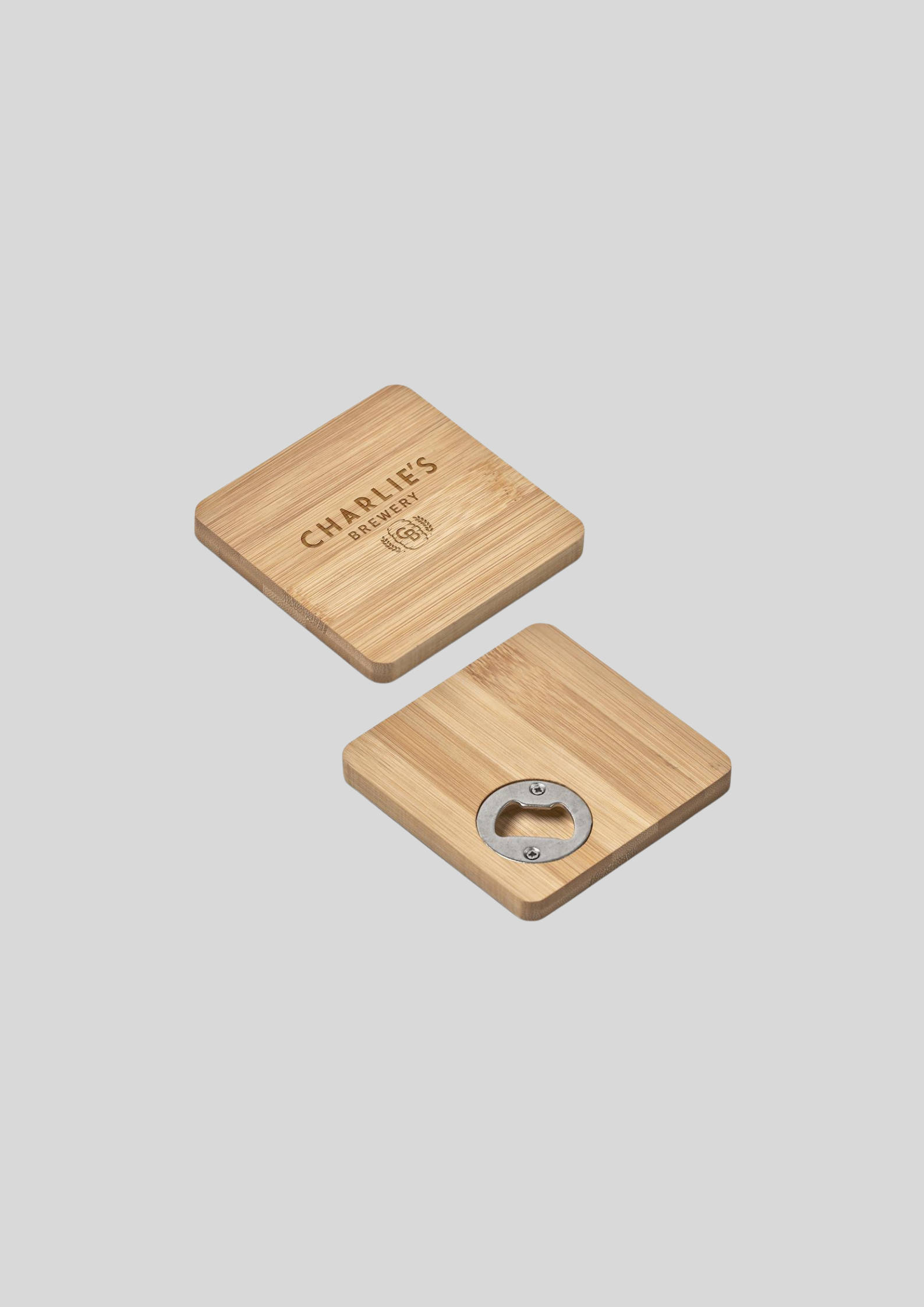 Altitude Drifter Bamboo Bottle Opener Coaster
