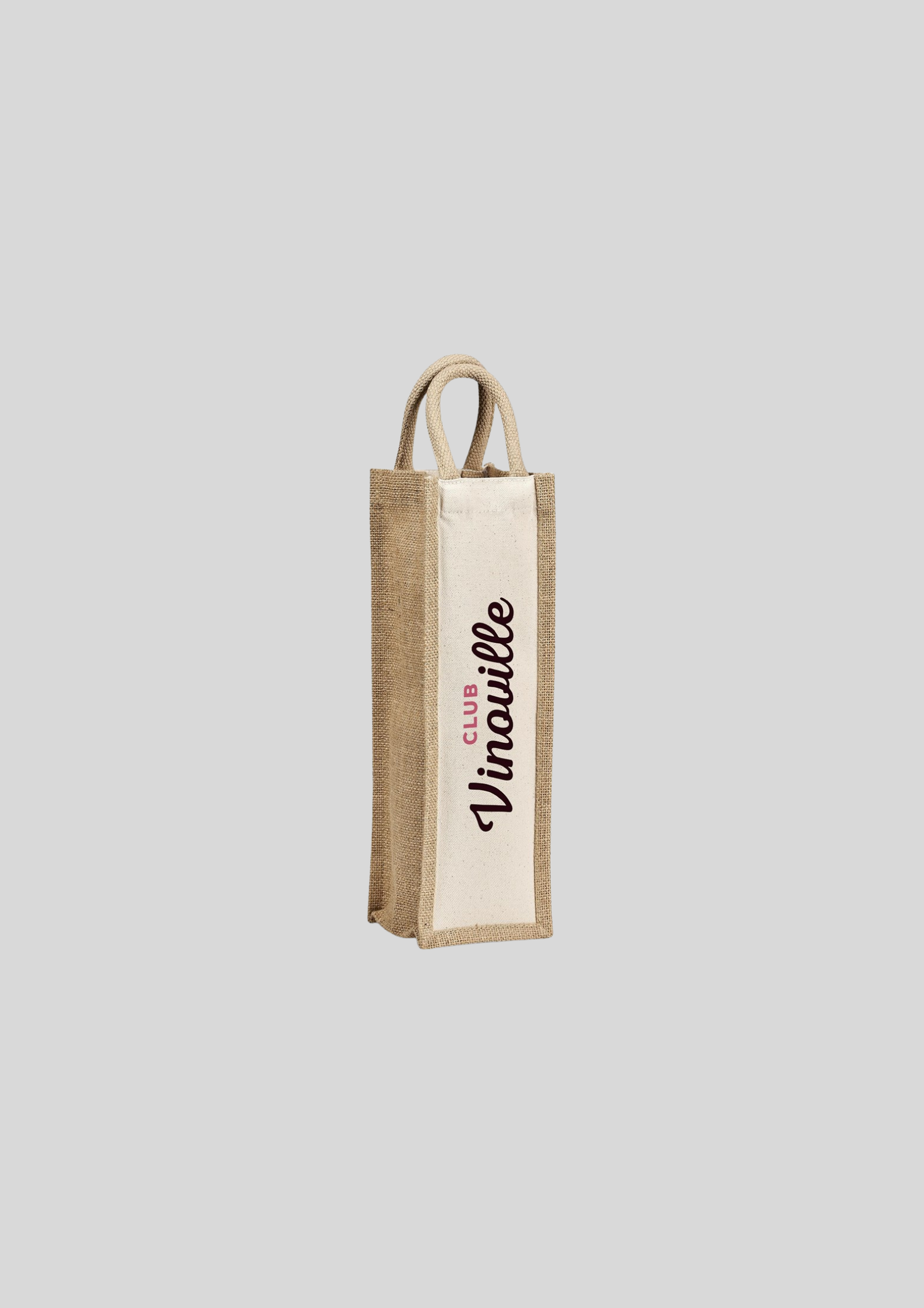 Okiyo Inshu Jute & Cotton Wine Tote