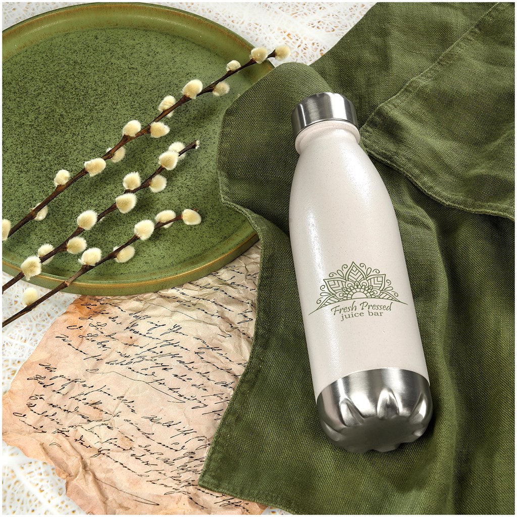 Okiyo Kimi Wheat Straw Water Bottle - 680ml - Image 3