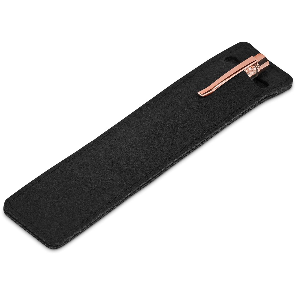 Hailey Ball Pen In Felt Pouch - Image 3