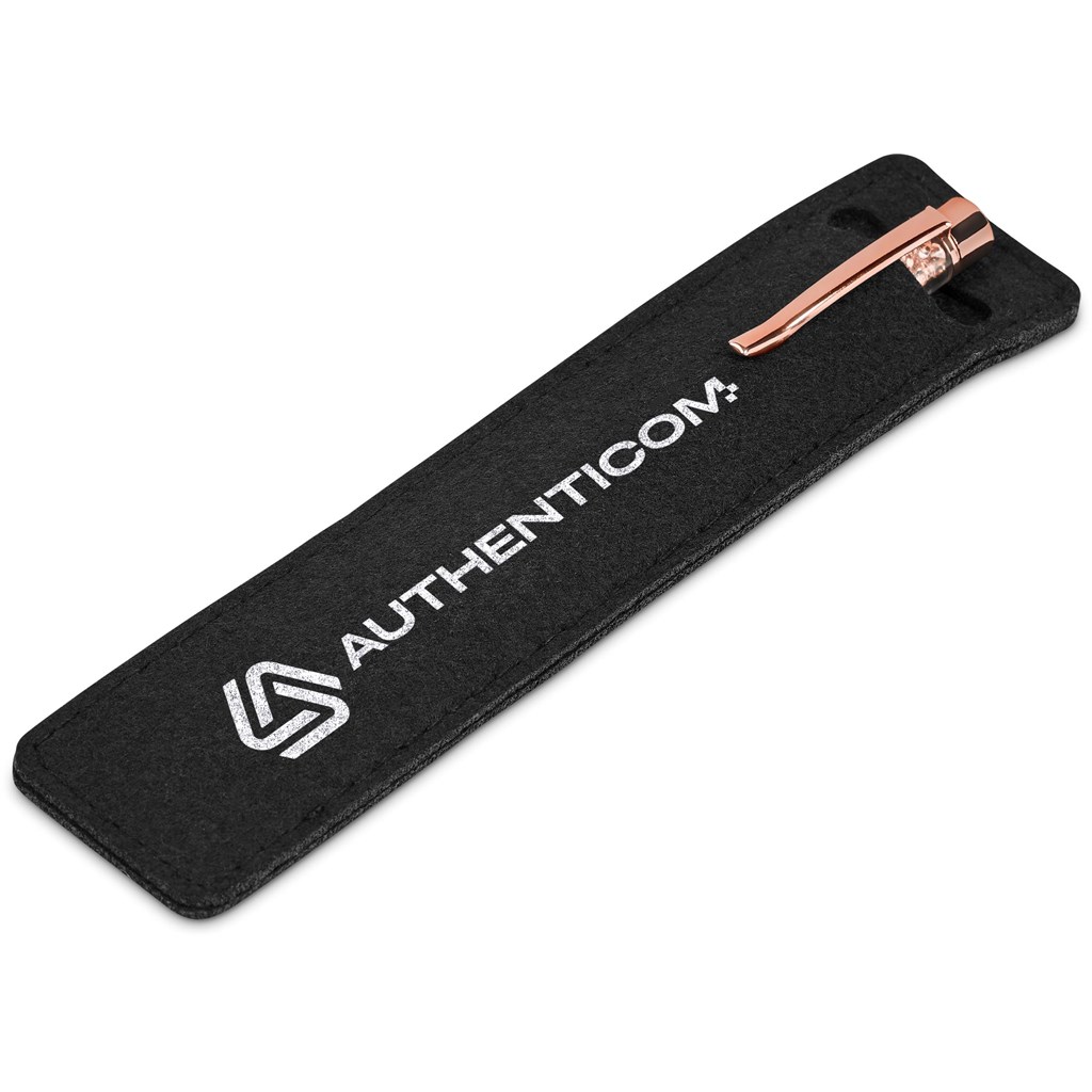 Hailey Ball Pen In Felt Pouch - Image 4