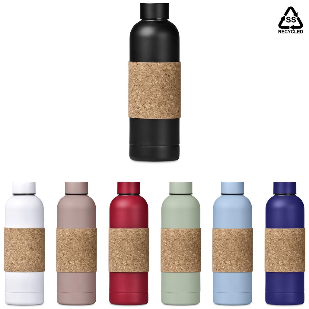 Kooshty Bermuda Kork Recycled Stainless Steel Water Bottle - 800ml - Image 11
