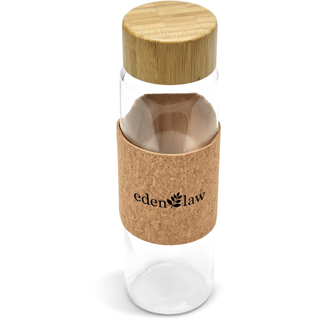 Kooshty Clear Bamboost Glass Water Bottle - 700ml - Image 4