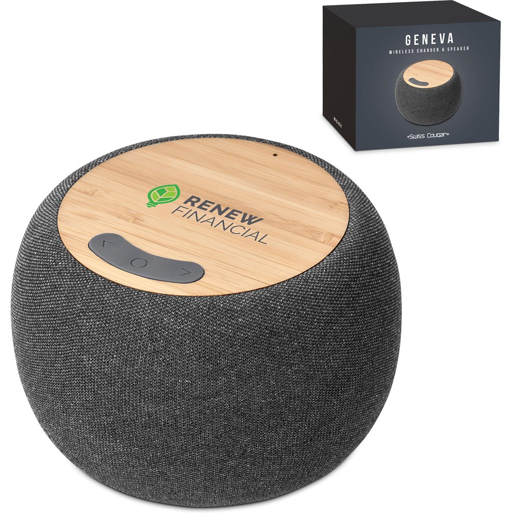 Swiss Cougar Geneva Wireless Charger & Bluetooth Speaker - Image 7