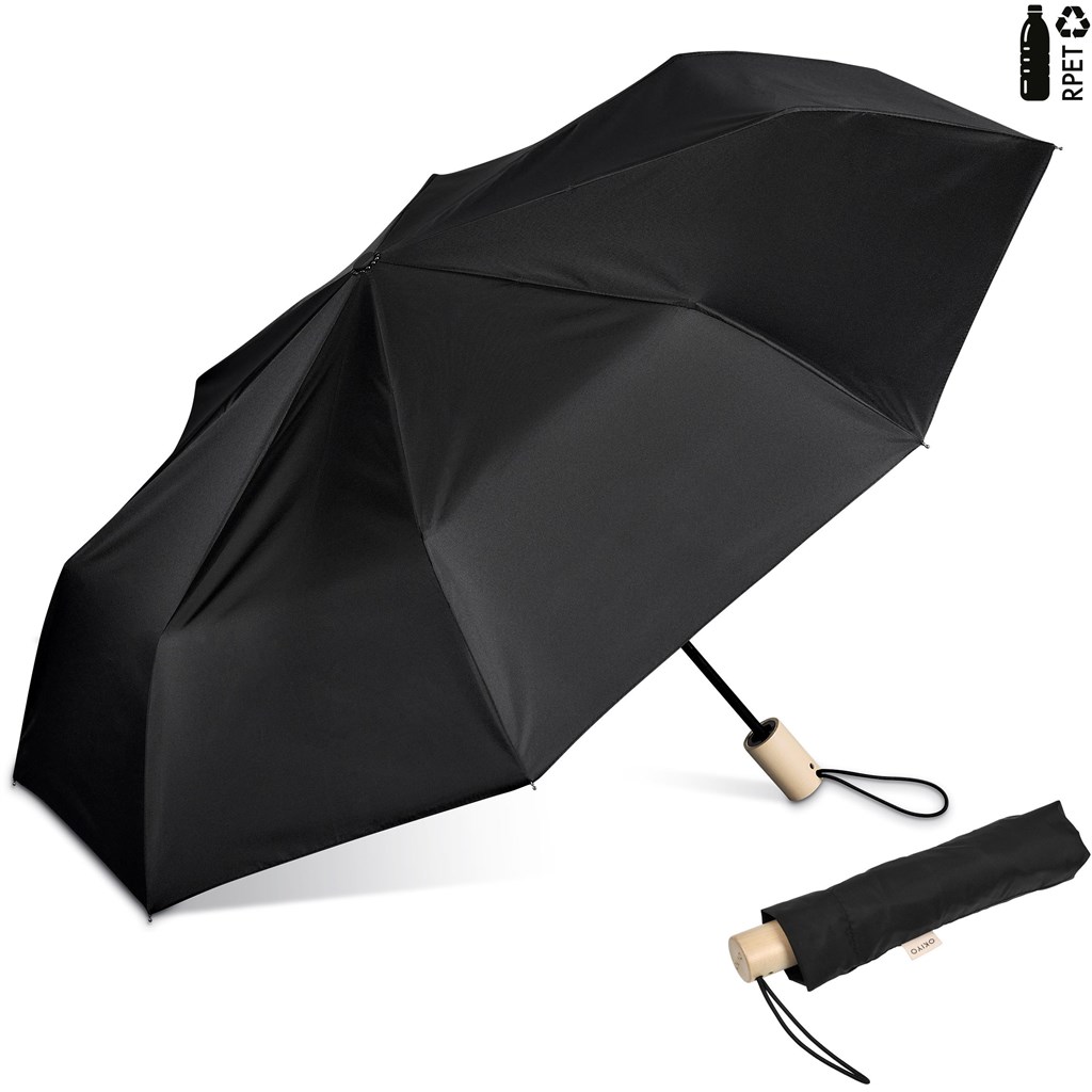 Okiyo Ameno Recycled PET Auto-Open Compact Umbrella - Image 2