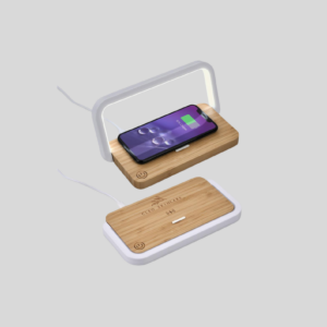 Okiyo Yoru Bamboo Wireless Charger & Night Light