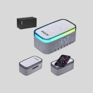 Serendipio Cumberland 10W Bluetooth Speaker Wireless Charger & Clock
