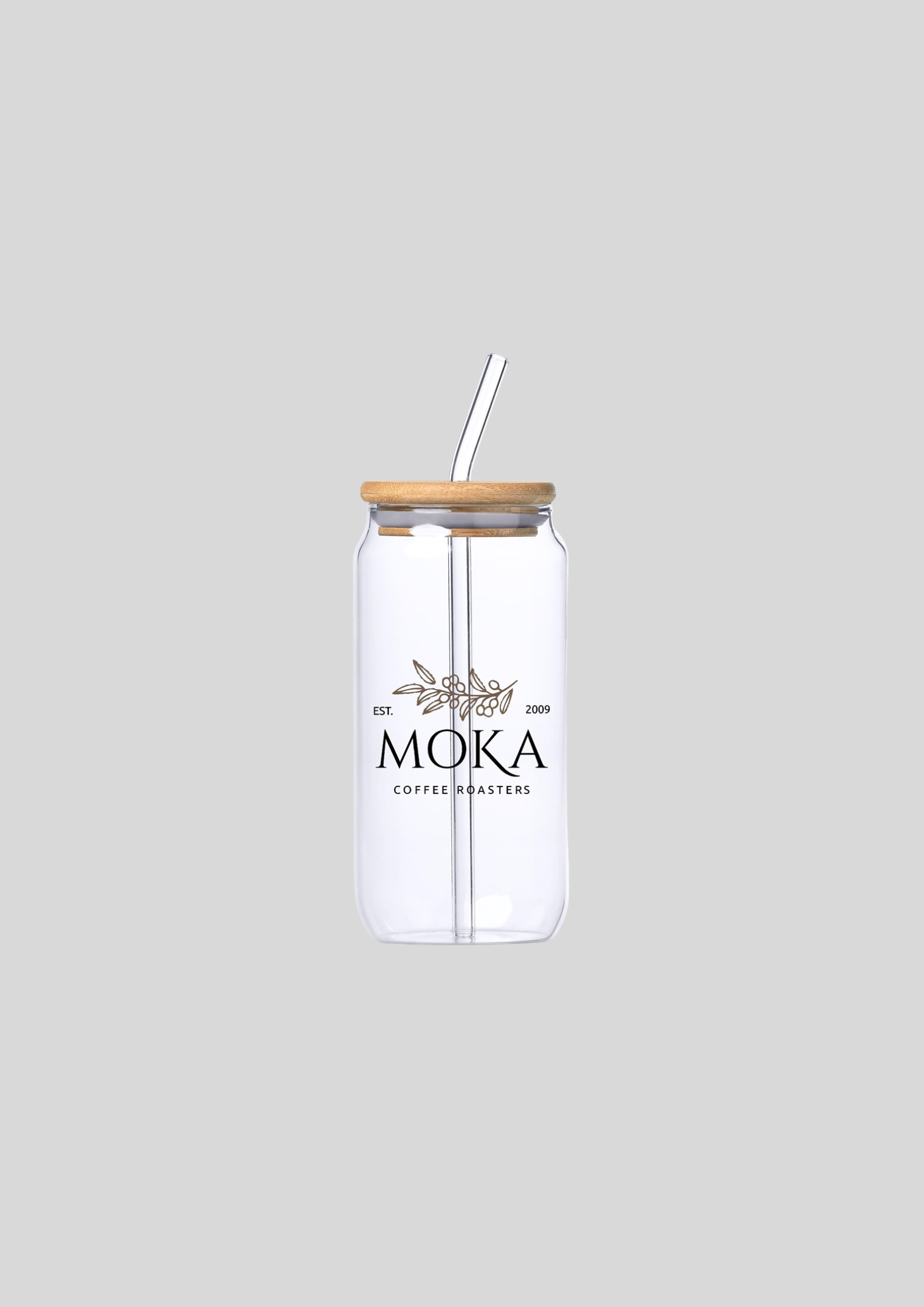 Okiyo Natsu Glass & Bamboo Tumbler & Straw - 500ml - Image 4