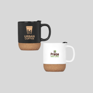 Serendipio Sienna Cork & Ceramic Coffee Mug - 340ml