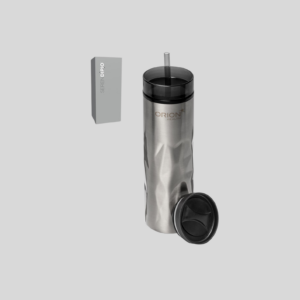 Serendipio Fire & Ice Stainless Steel & Plastic 2-In-1 Tumbler - 435ml