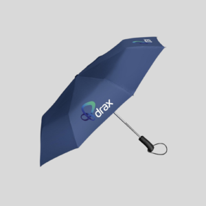 Whimsical Auto-Open Compact Umbrella - Navy