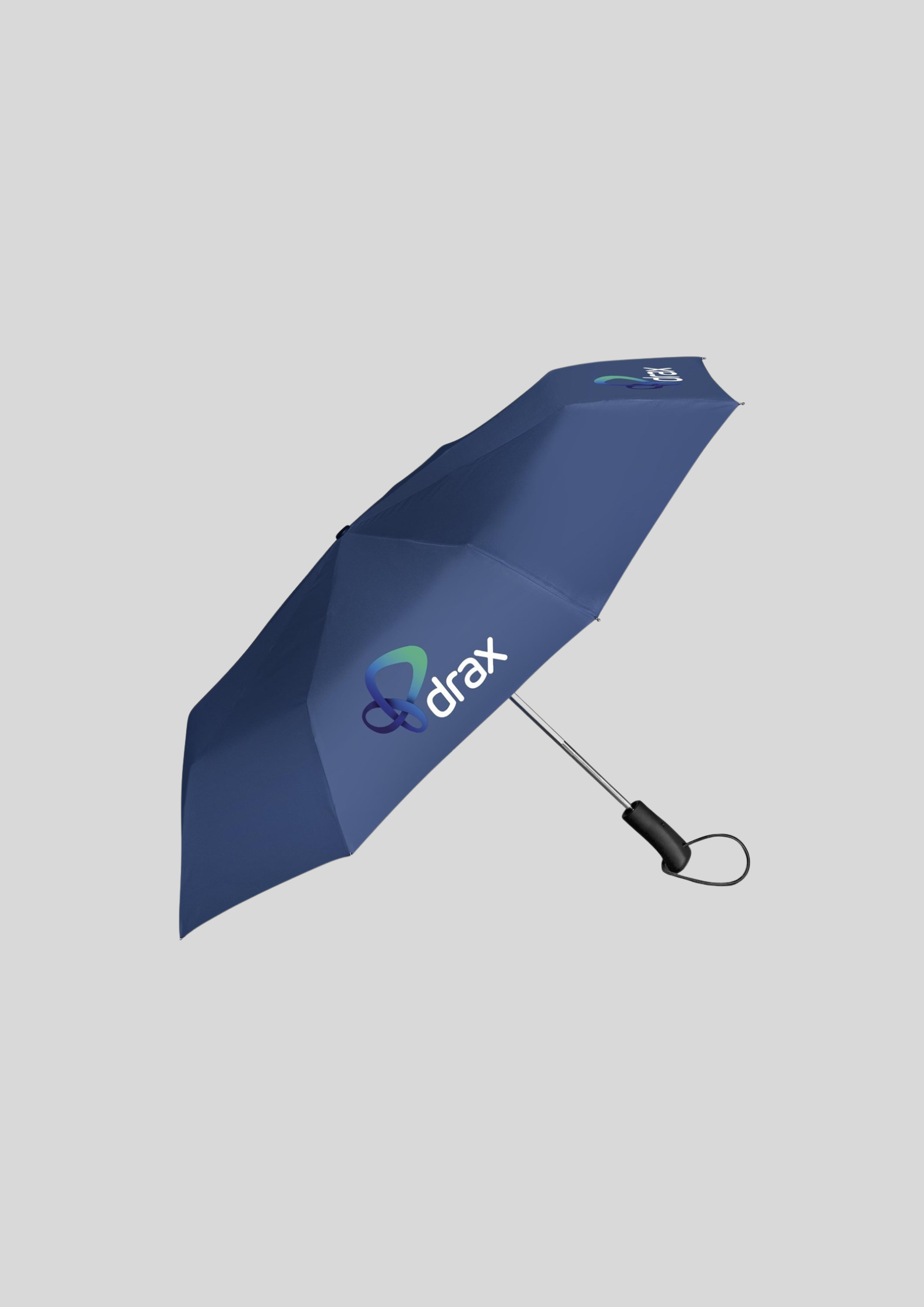Whimsical Auto-Open Compact Umbrella - Navy